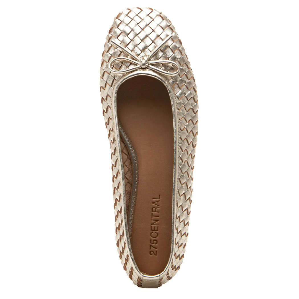 Ismet Woven Leather Ballet - Image 3