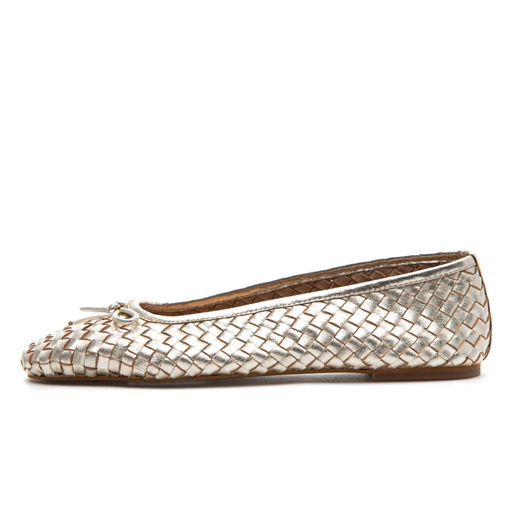 Ismet Woven Leather Ballet - Image 4