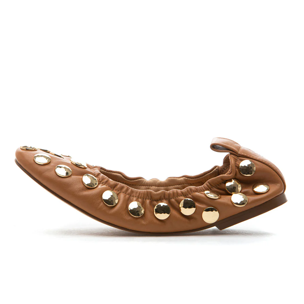 Issie Studded Leather Ballet - Image 4