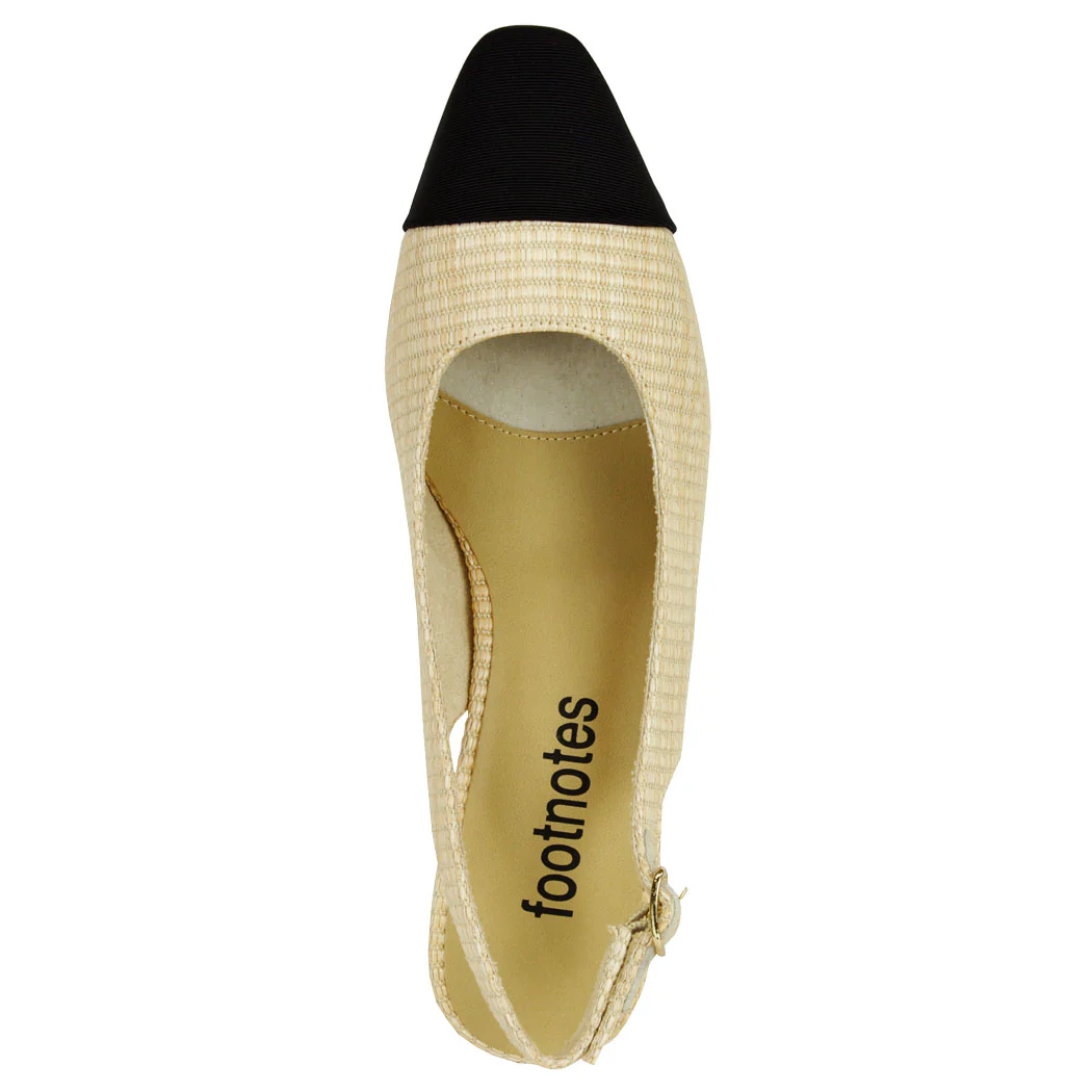 Jala Raffia Block Heel Slingback - Image 3