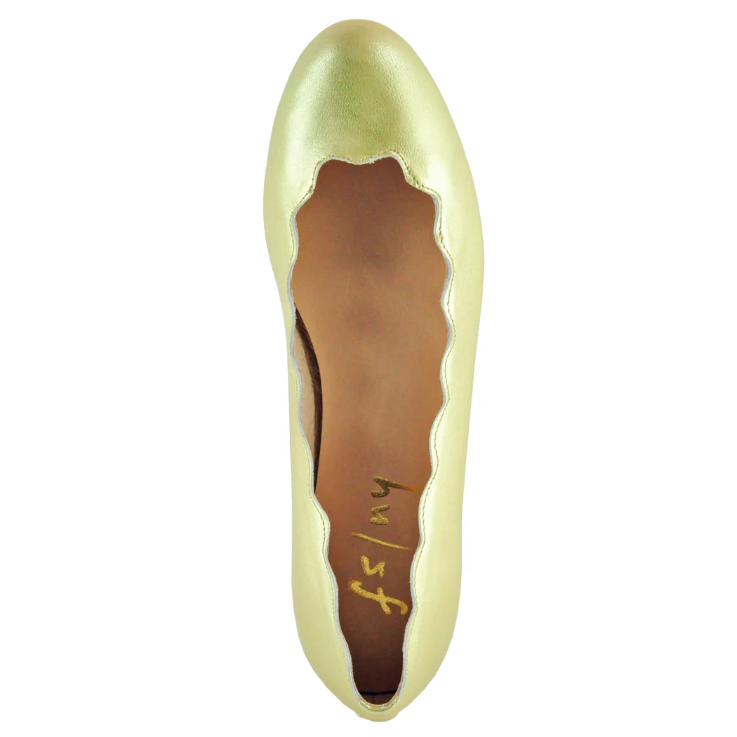 Jigsaw Metallic Leather Ballet Flat - Image 3