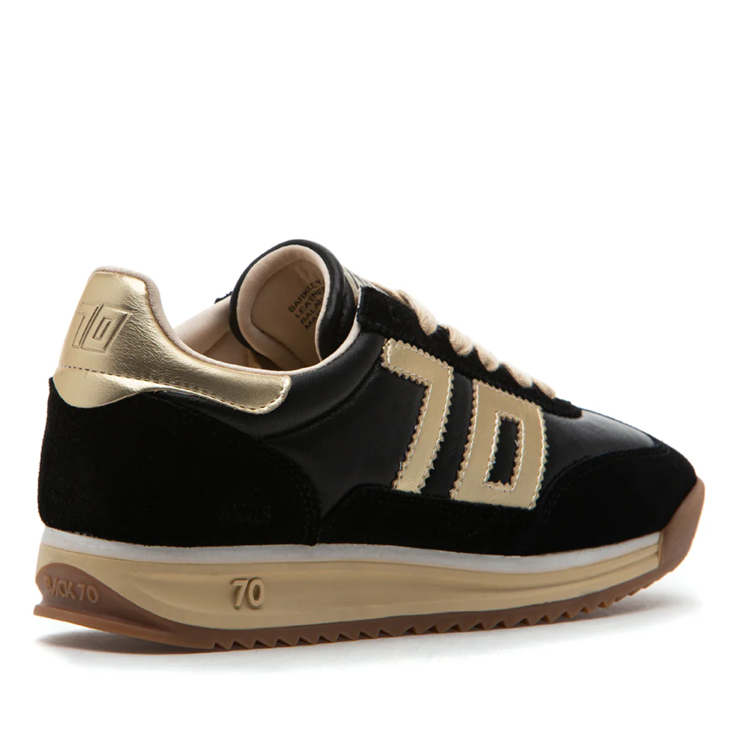 Jogger-N019 Black Gold Tie Sneaker - Image 4