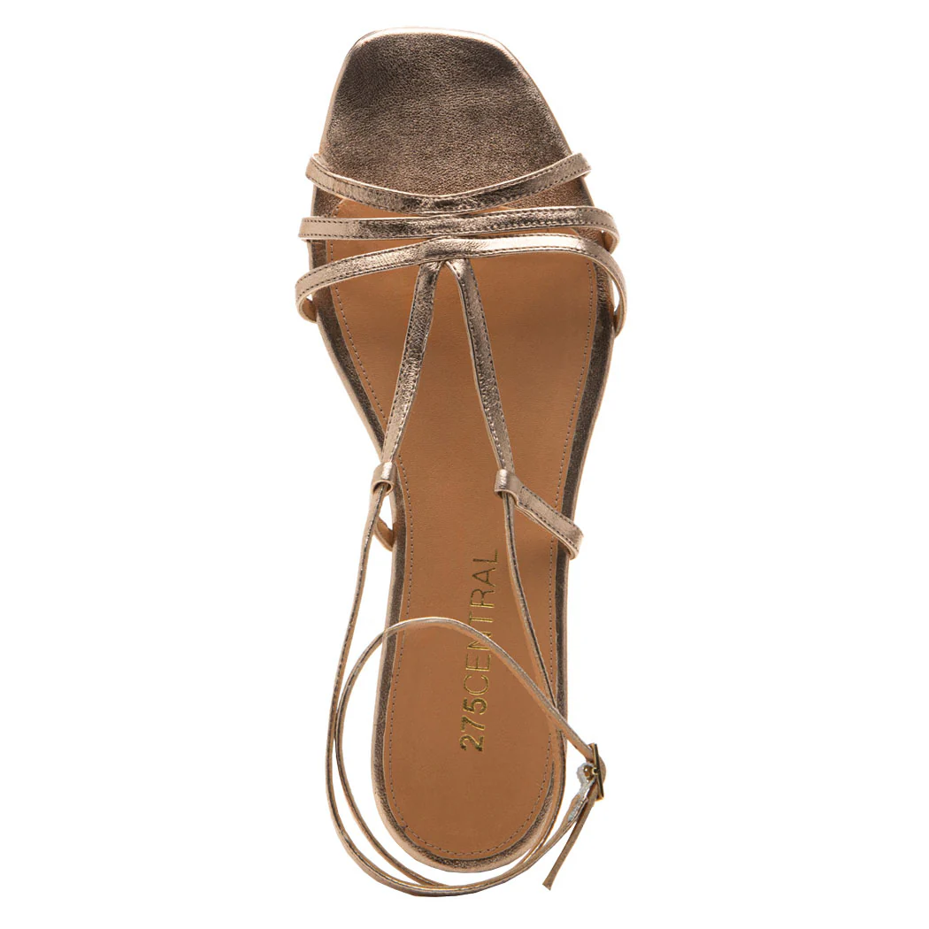 Jules Leather Strappy Flat Sandal - Image 3