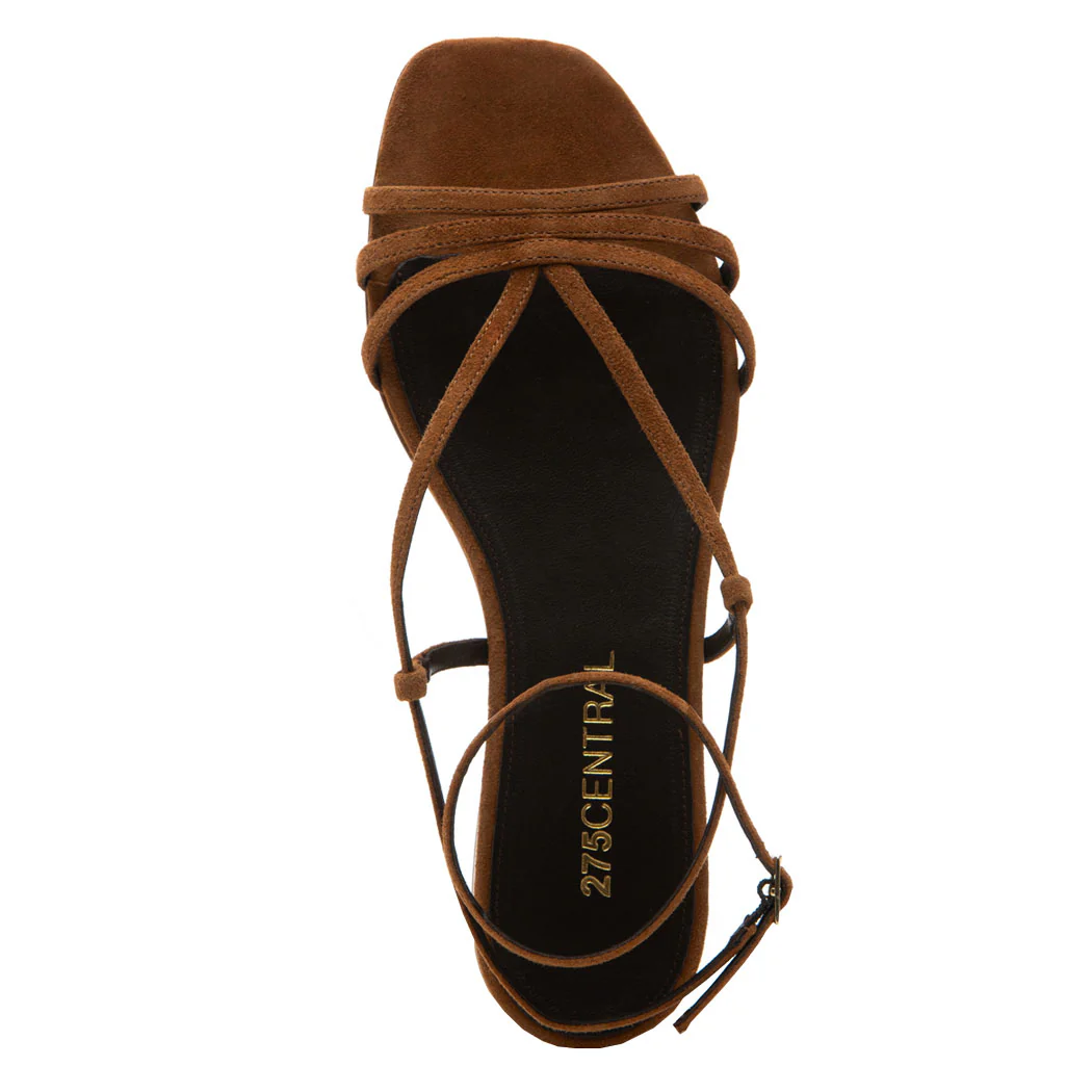 Jules Suede Strappy Flat Sandal - Image 3