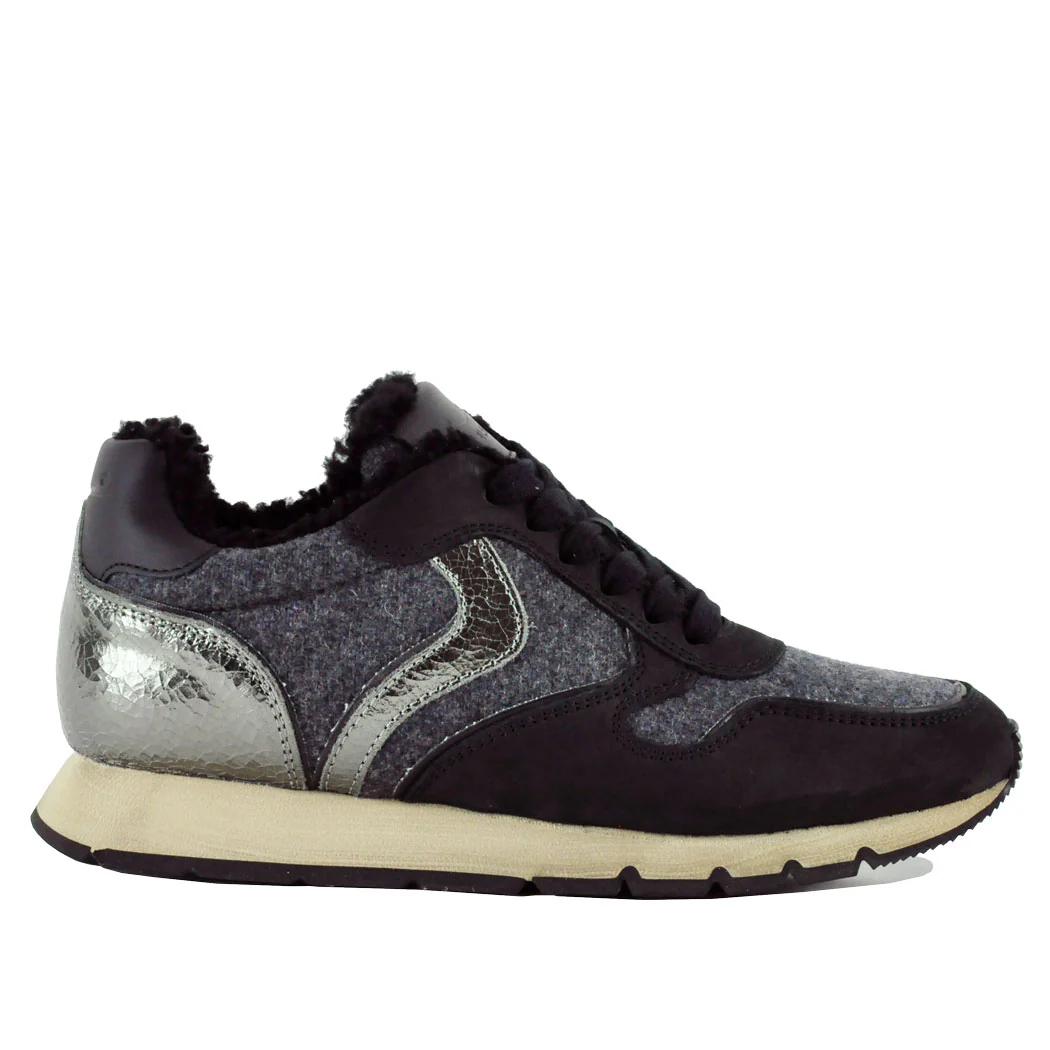 Julia-1A01 Shearling Sneakers - Image 2