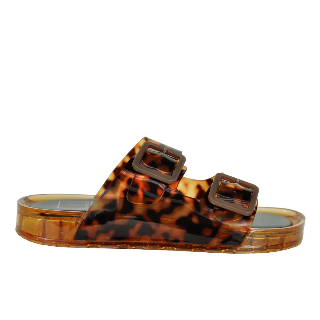 Julio Tortoise Jelly Buckles Slide - Image 2