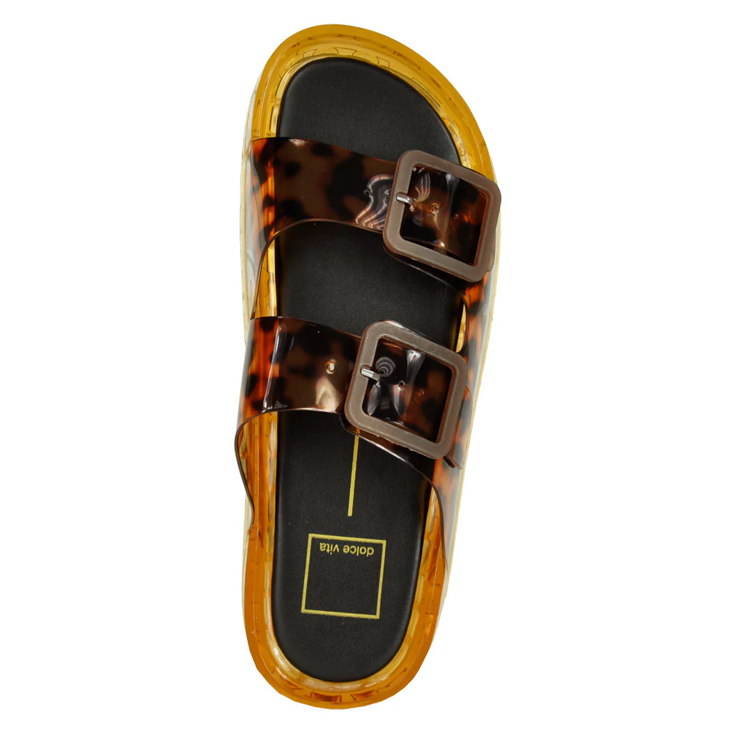 Julio Tortoise Jelly Buckles Slide - Image 3