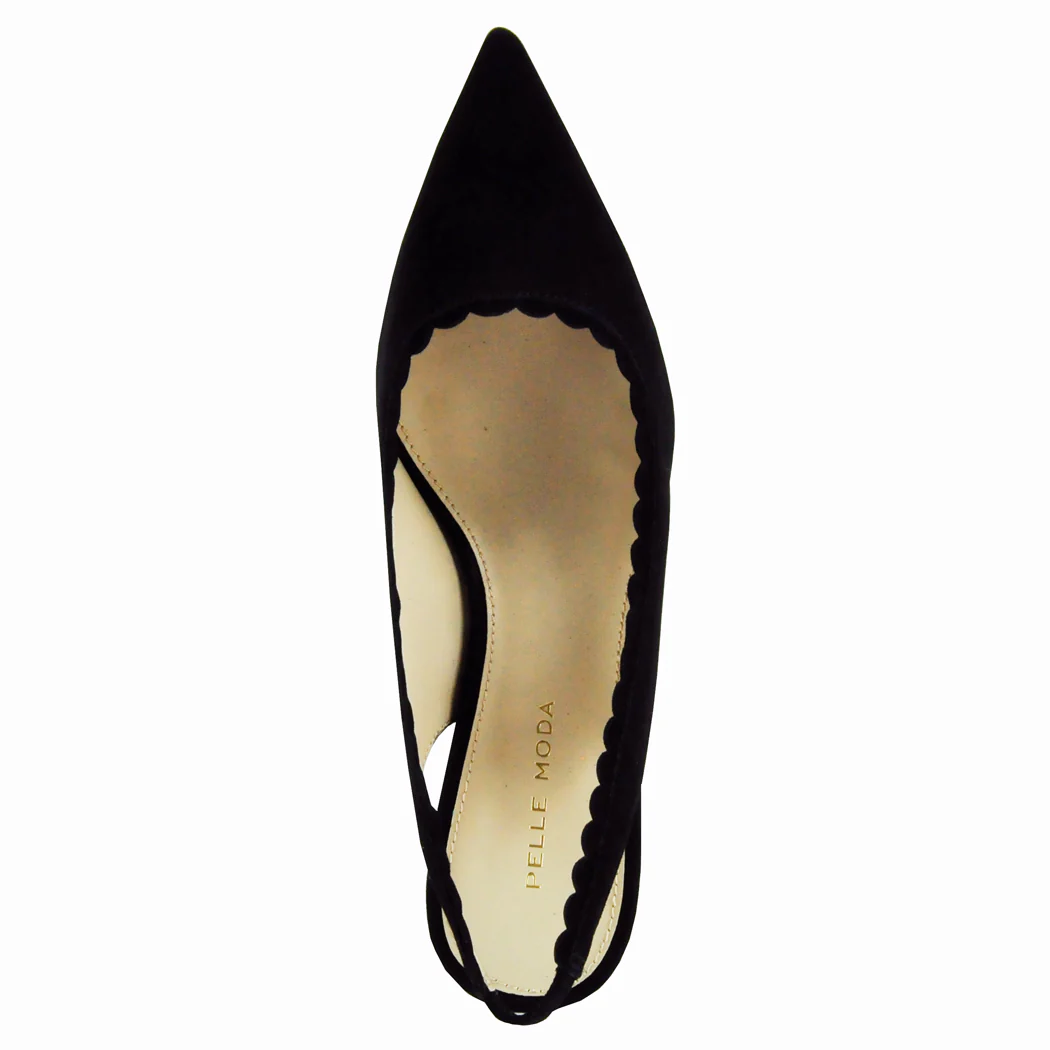 Kelsa Suede Scallop Slingback - Image 3