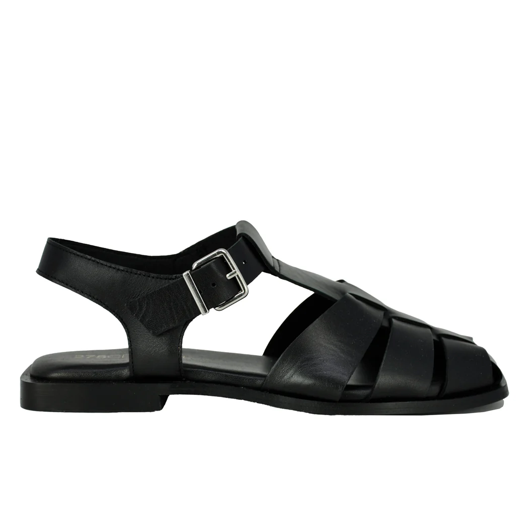Khaleesi Leather Flat Sandal - Image 2