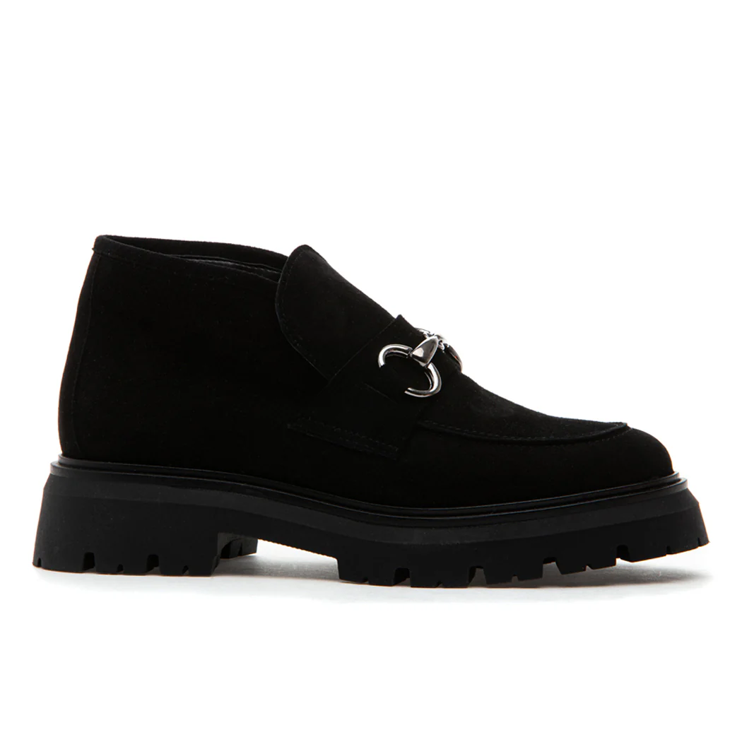 Lady Suede Flat Ornament Bootie - Image 2