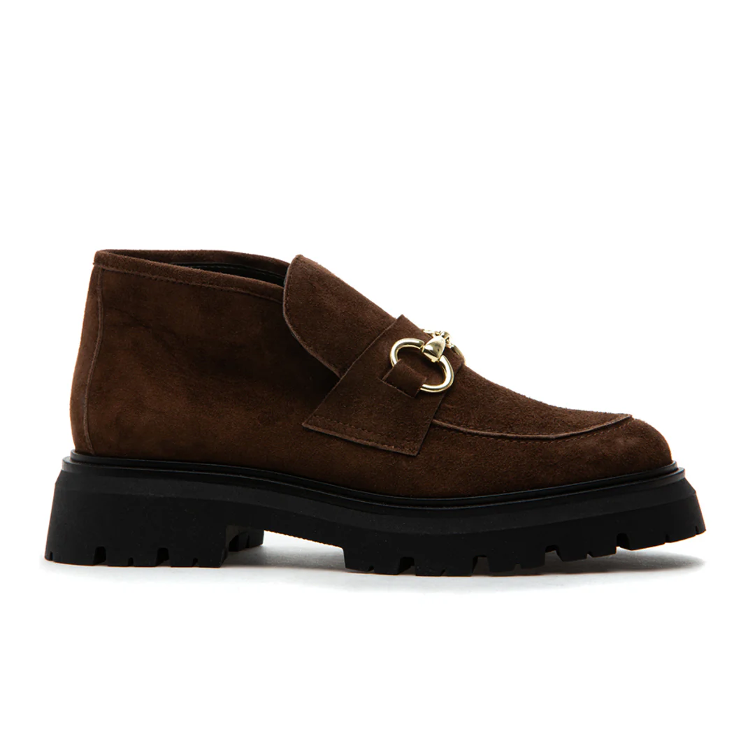 Lady Suede Flat Ornament Bootie - Image 2