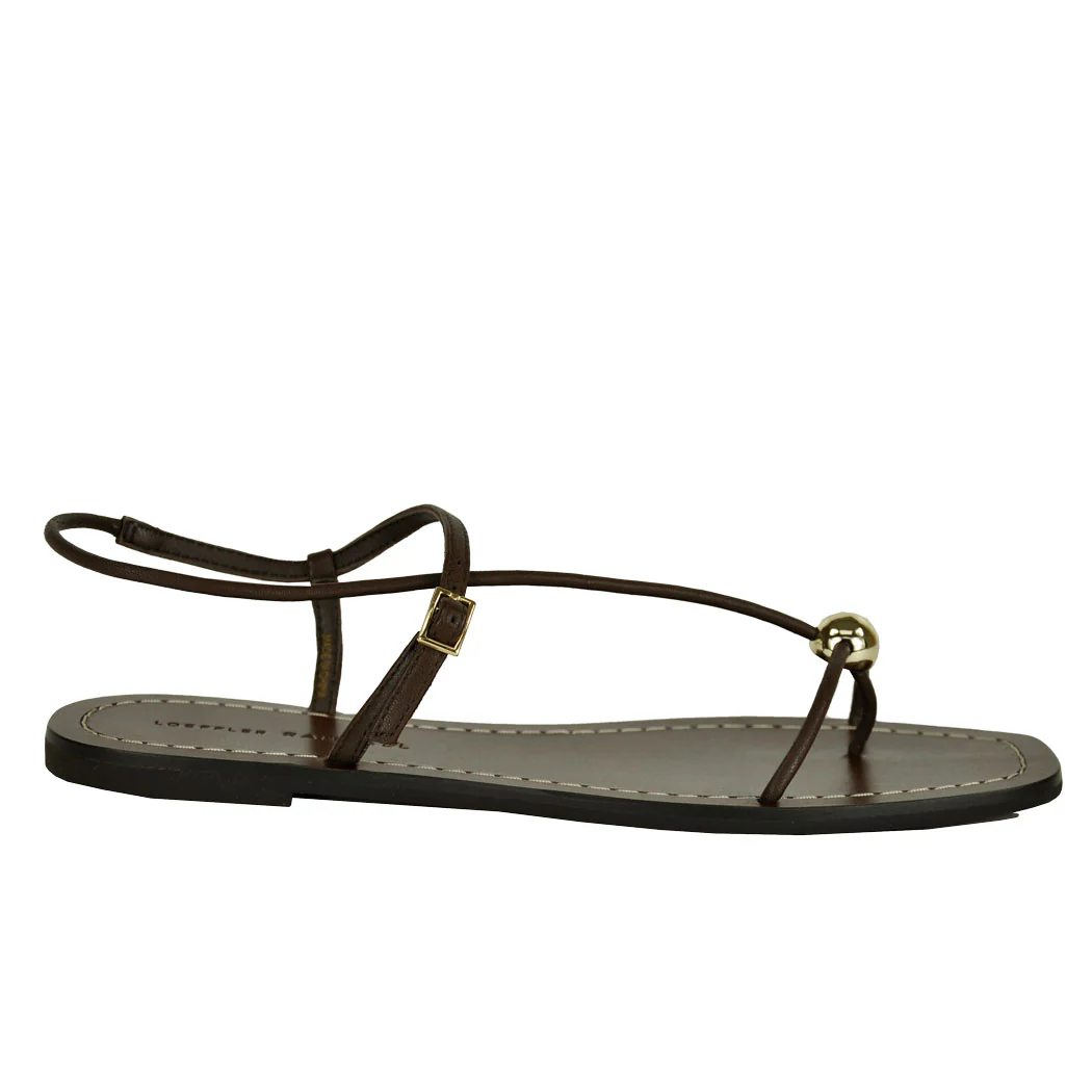 Lara Leather Flat Thong Sandal - Image 2
