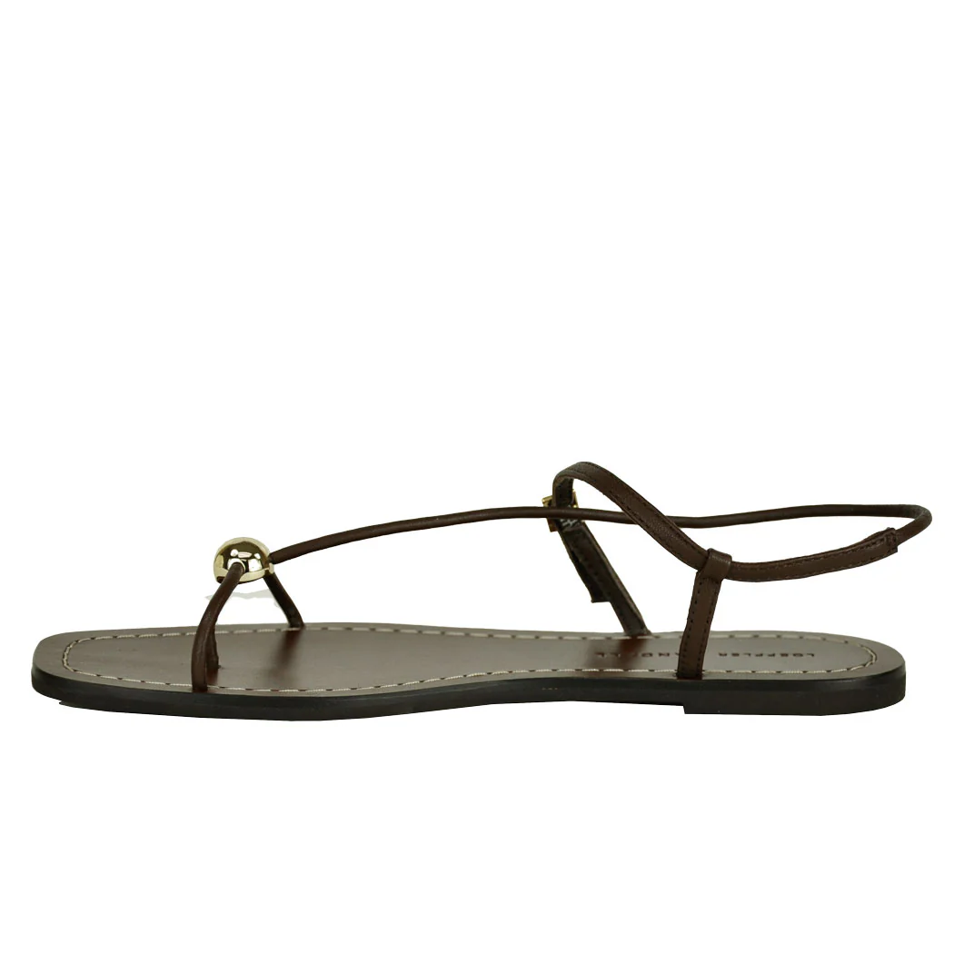 Lara Leather Flat Thong Sandal - Image 4