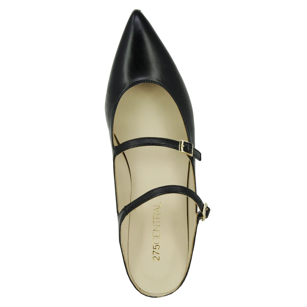 Lauren Nappa Flat Strap Mule - Image 3