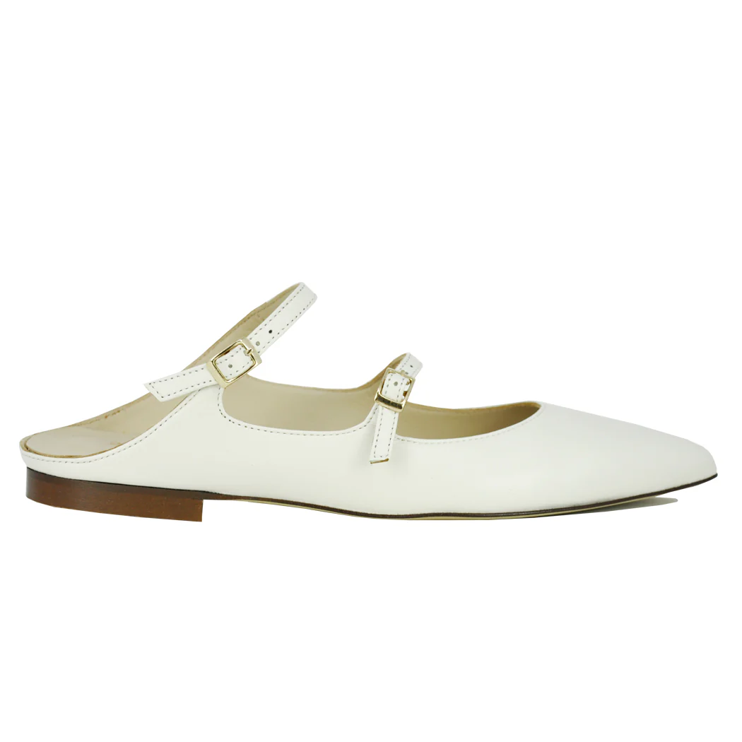 Lauren Nappa Flat Strap Mule - Image 3