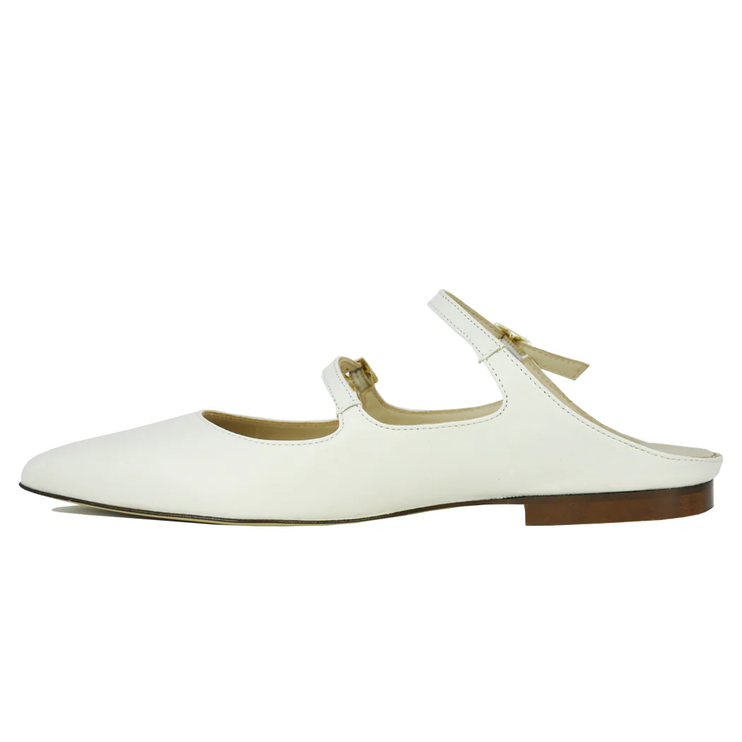 Lauren Nappa Flat Strap Mule - Image 5