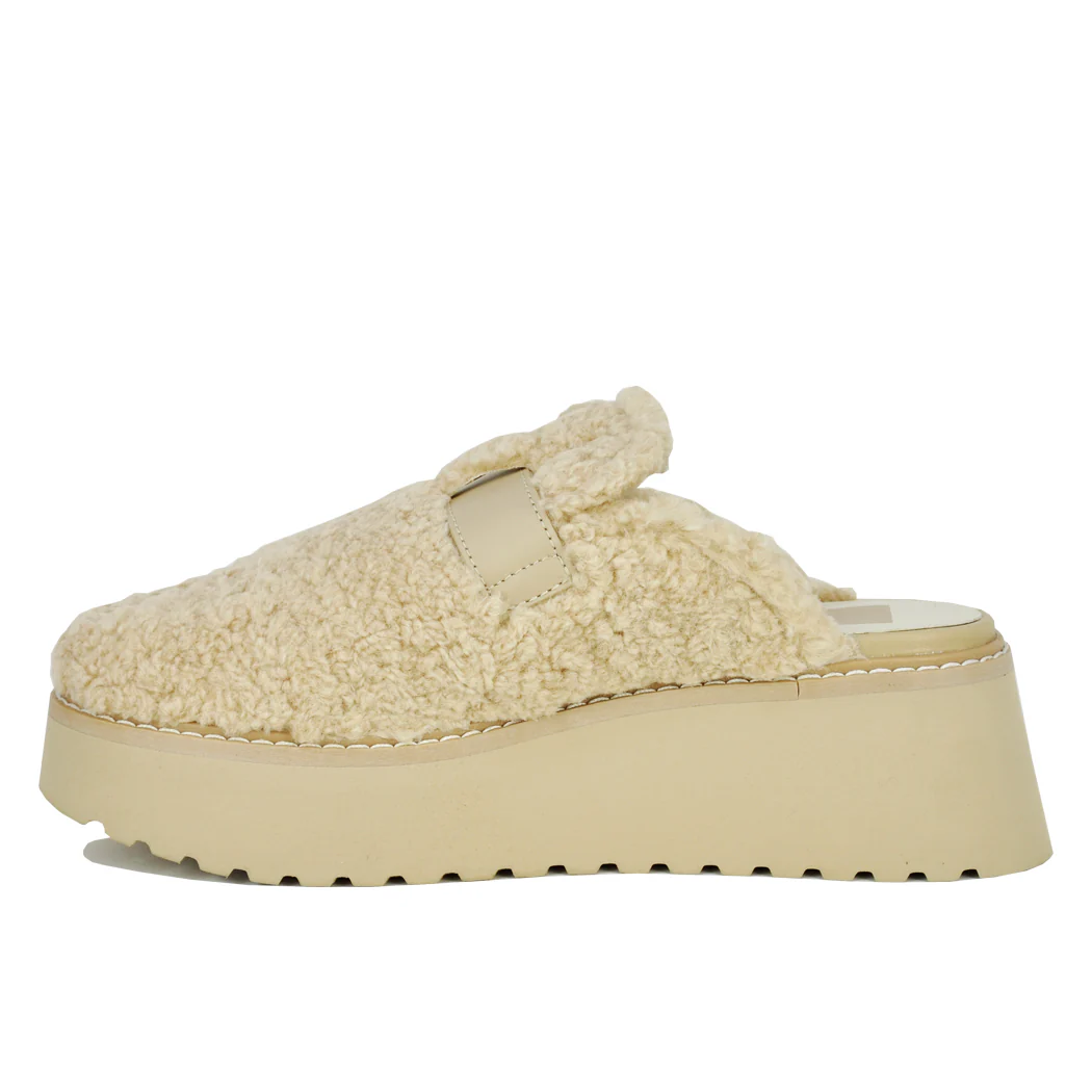 Lelani-Plush Fur Wedge Mule - Image 4