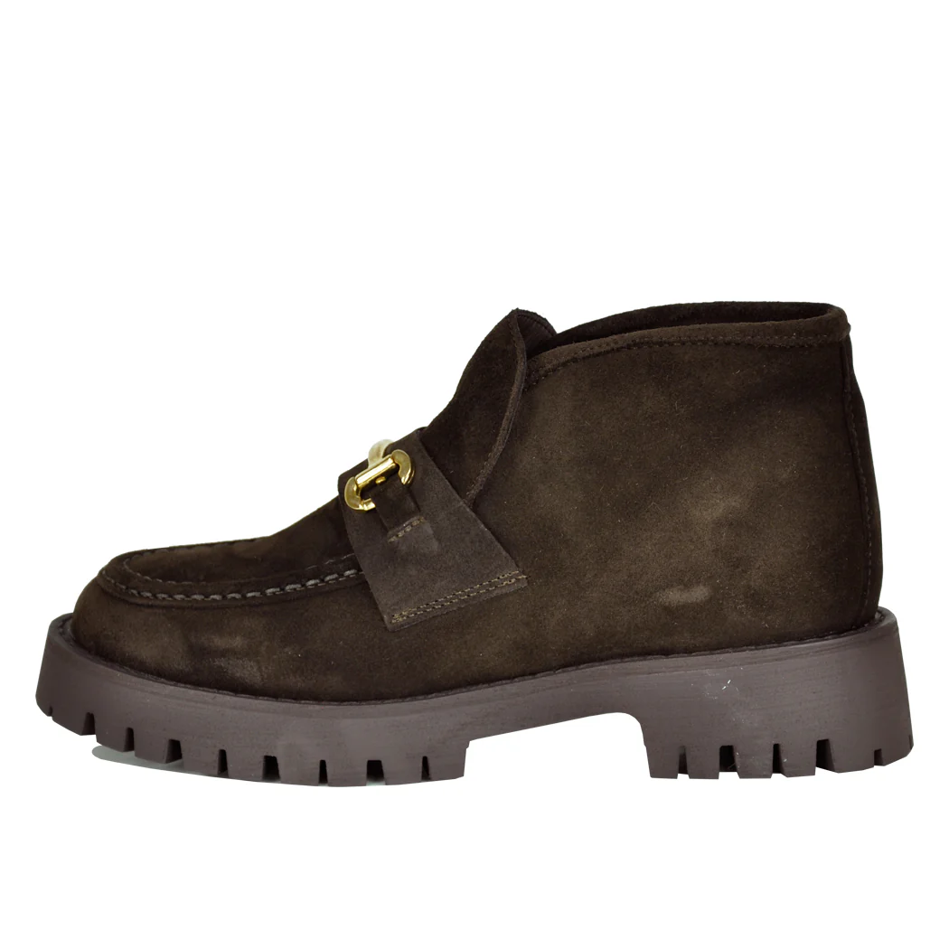 Leon Suede Bit Lug Bootie - Image 4