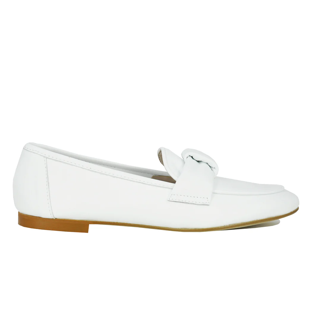 Leonard Leather Knot Flat Loafer - Image 2