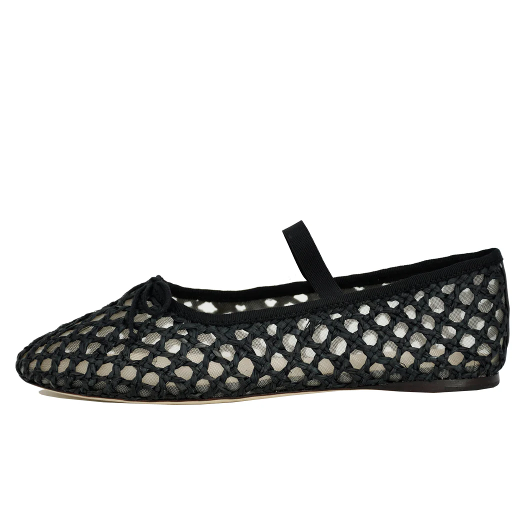 Leonie-CR Raffia Mesh Ballet - Image 4