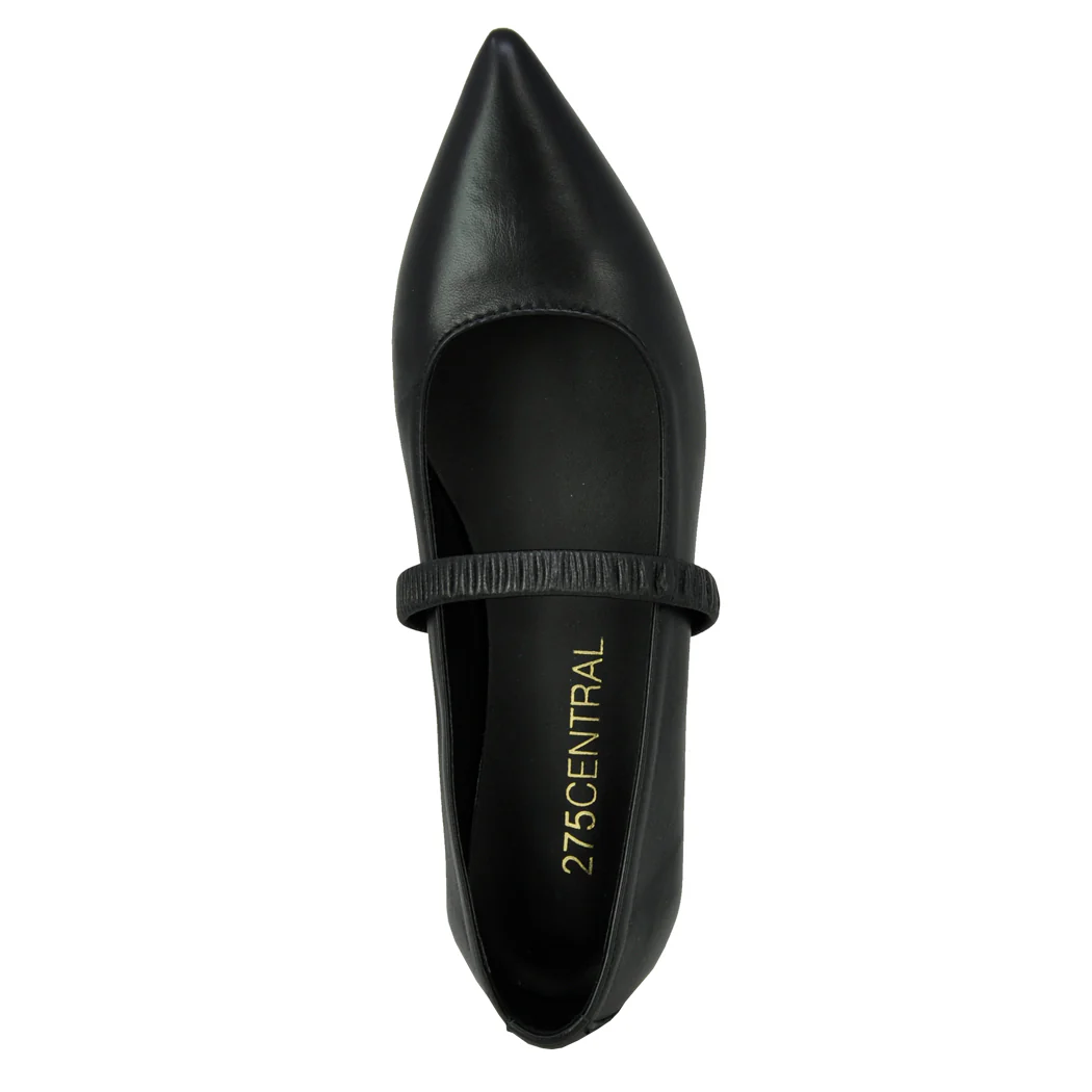 Lilah Leather Strap Pointy Flat - Image 3