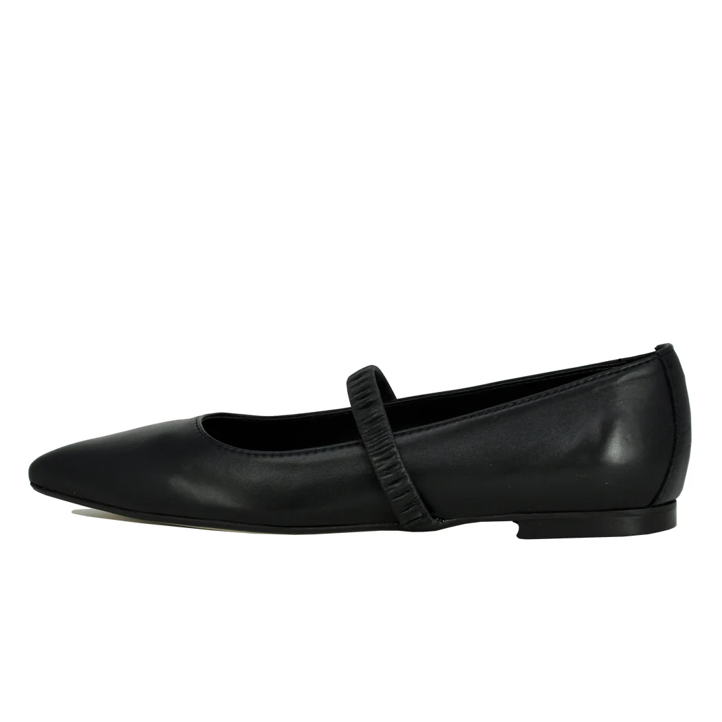 Lilah Leather Strap Pointy Flat - Image 4