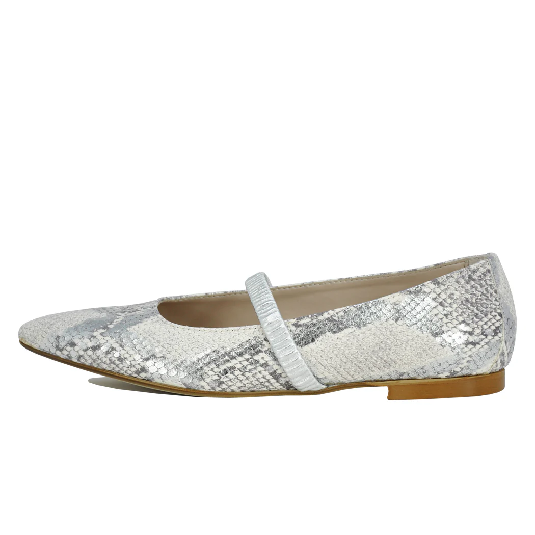 Lilah Snake Strap Pointy Flat - Image 4