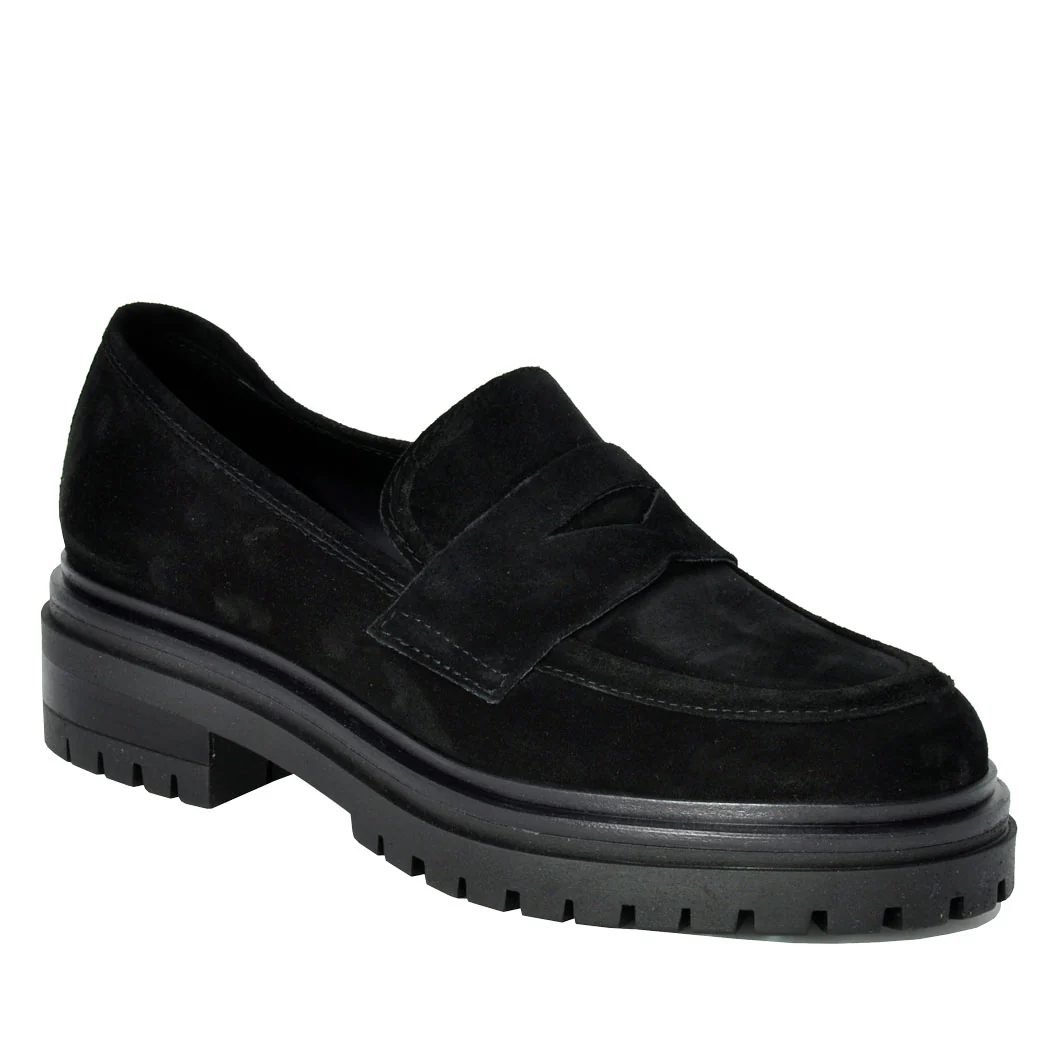 Lindor2 Suede Penny Lug Loafer