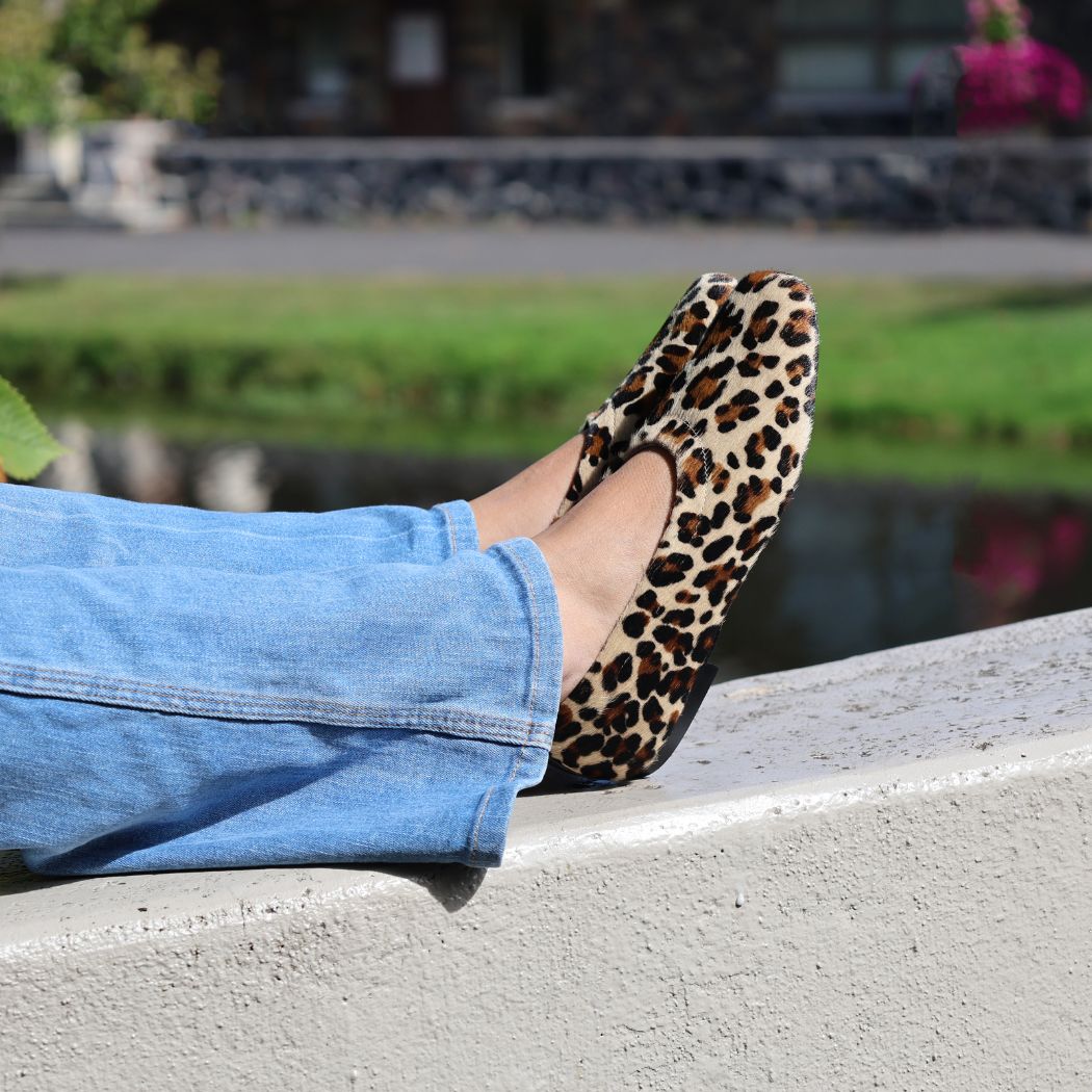 Lindsey Leopard Flat Ballet - Image 2