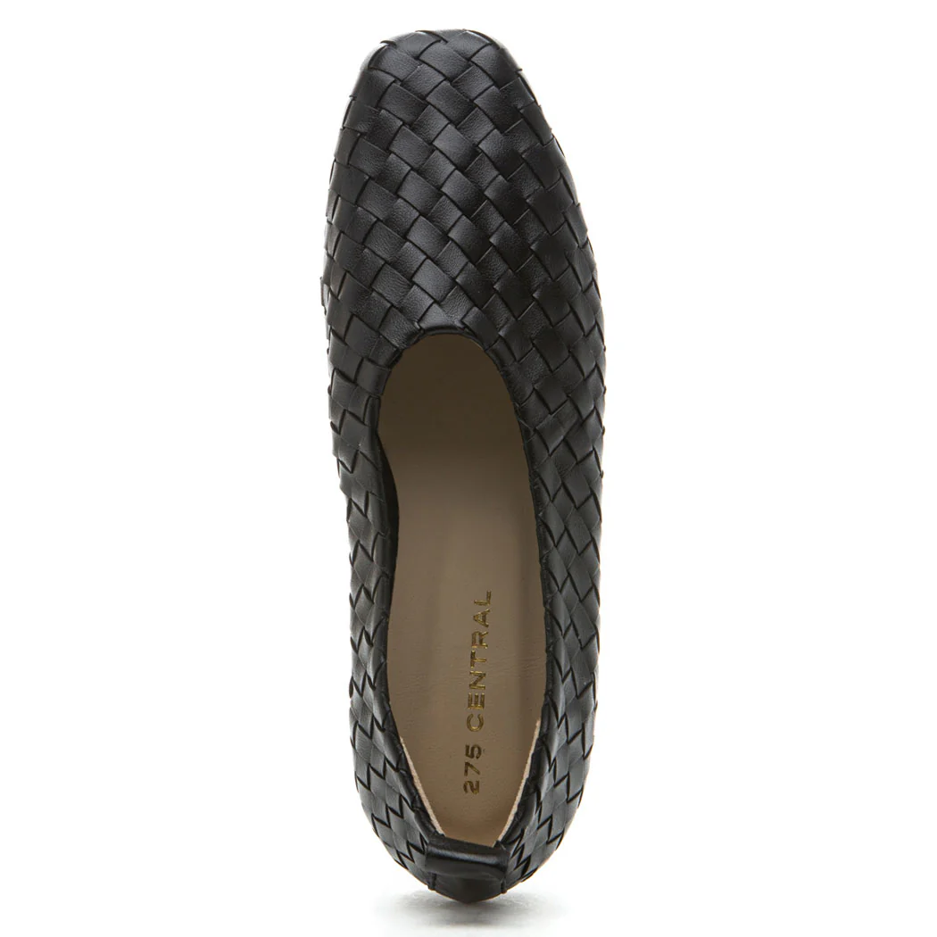 Lizzie Woven Leather Ballet - Image 3