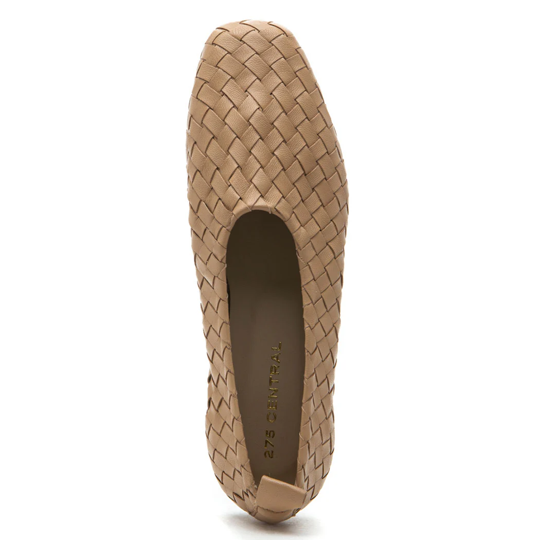 Lizzie Woven Leather Ballet - Image 3