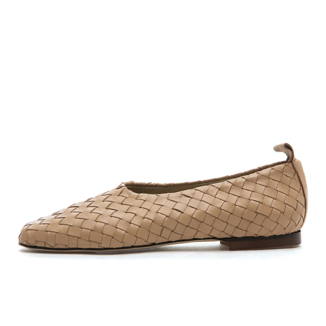 Lizzie Woven Leather Ballet - Image 4