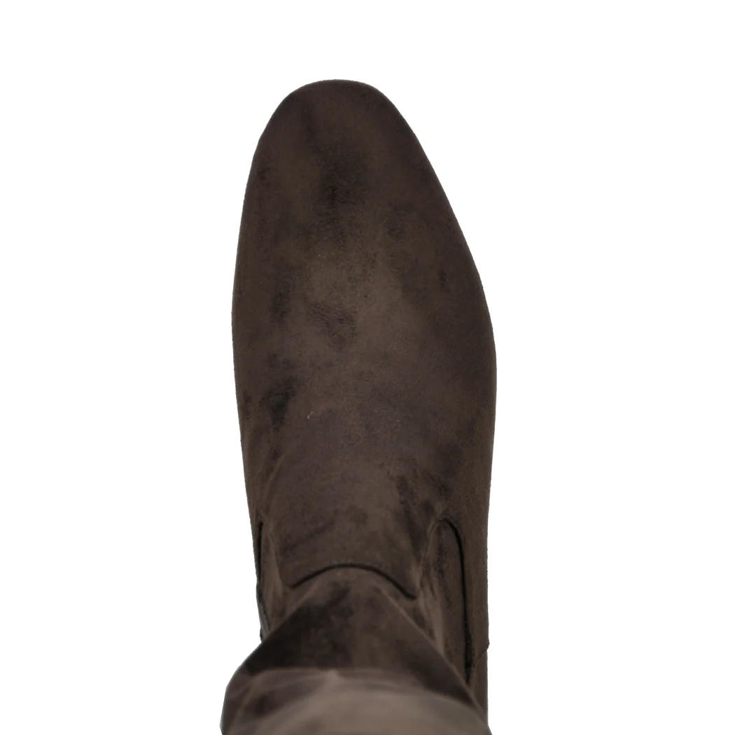 Lloma Suede Tall Heel Boot - Image 4
