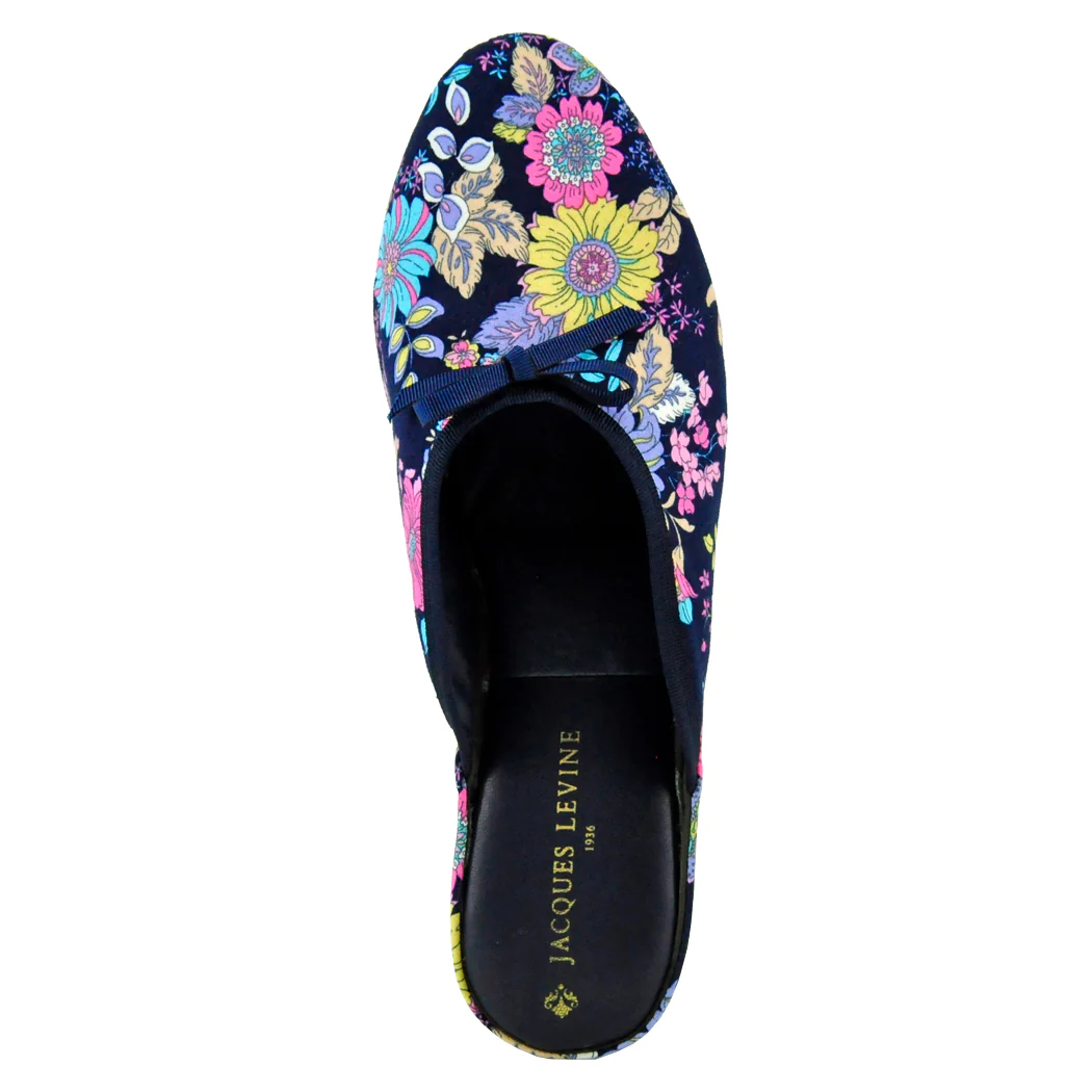 Lolita Floral Print Bow Slipper - Image 3