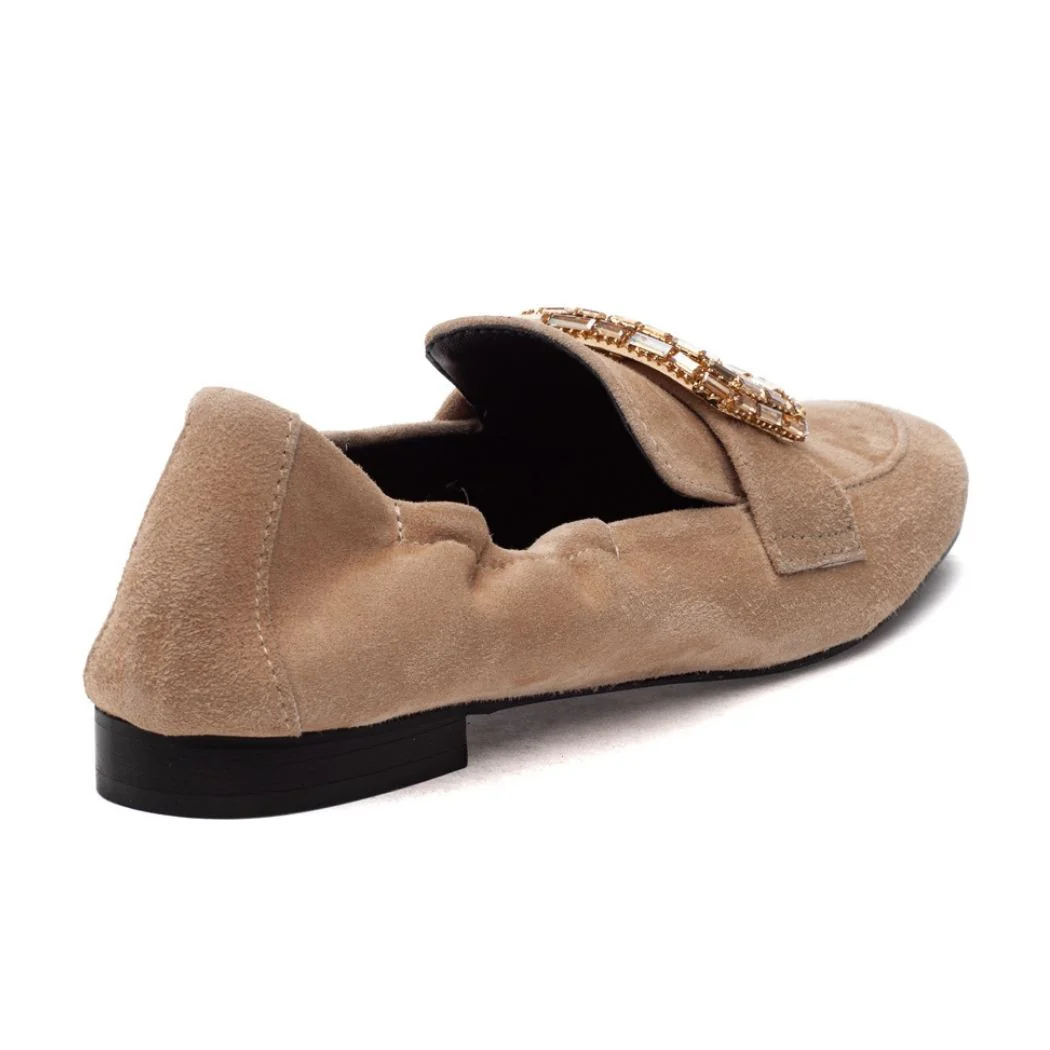 Love Suede Ornamental Closed Flat - Image 4
