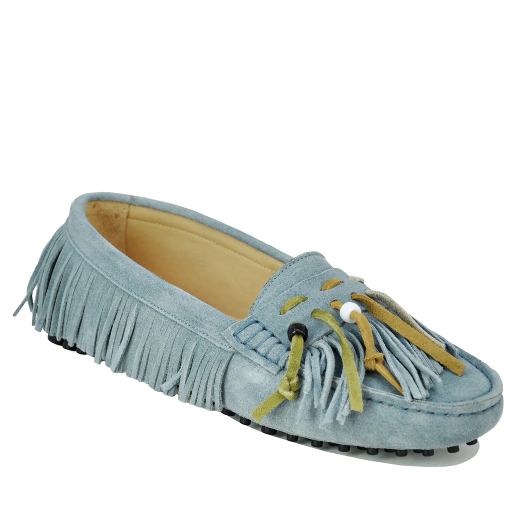 Lowe Suede Fringe Driving Moc