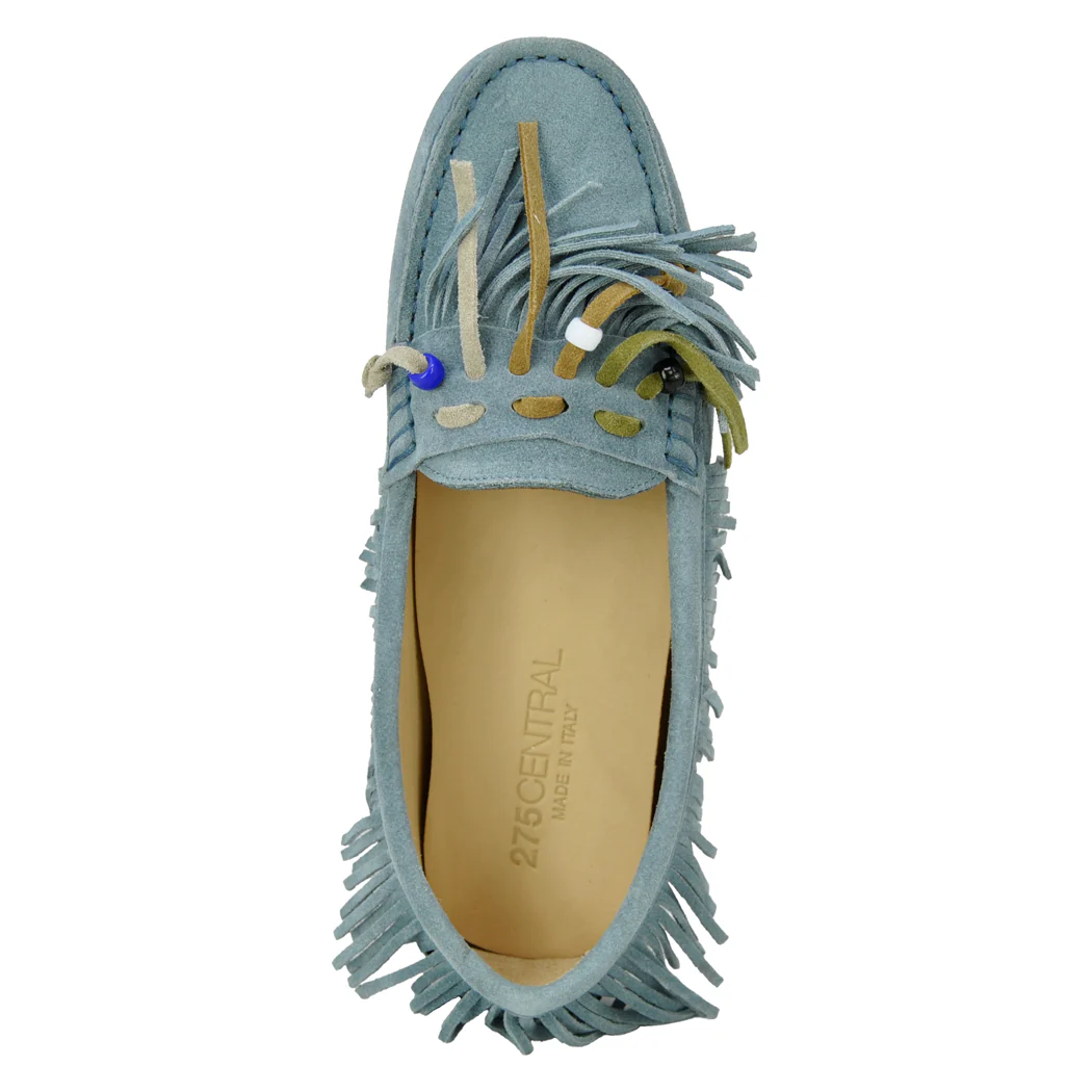 Lowe Suede Fringe Driving Moc - Image 3