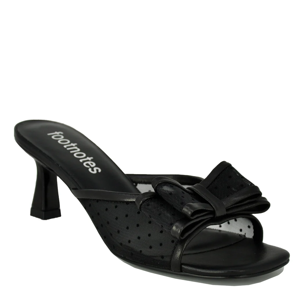 Maddy Mesh Bow Heel Slide