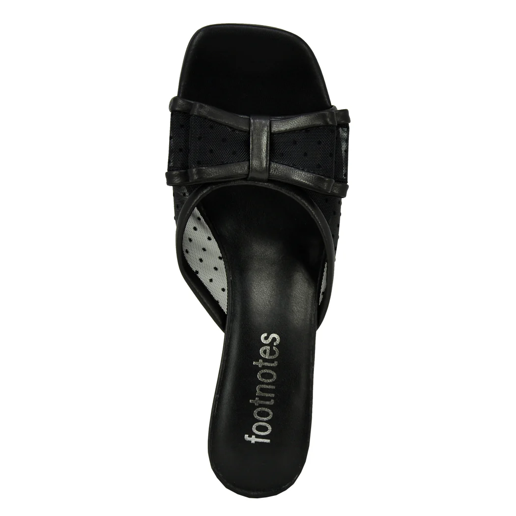 Maddy Mesh Bow Heel Slide - Image 3