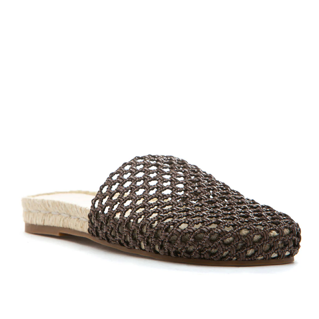Maddy Woven Flat Espadrille Mule
