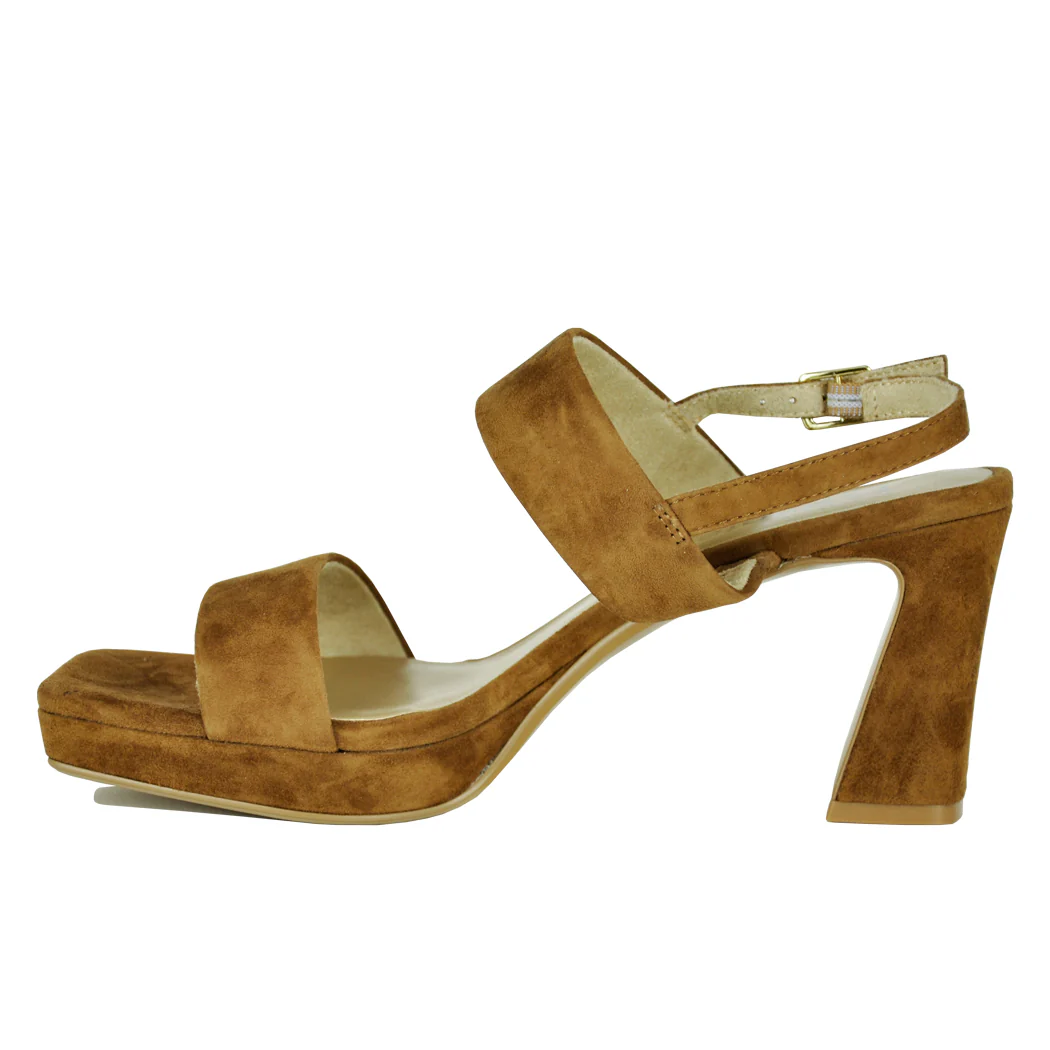Maida Suede Platform Heel Sandal - Image 4