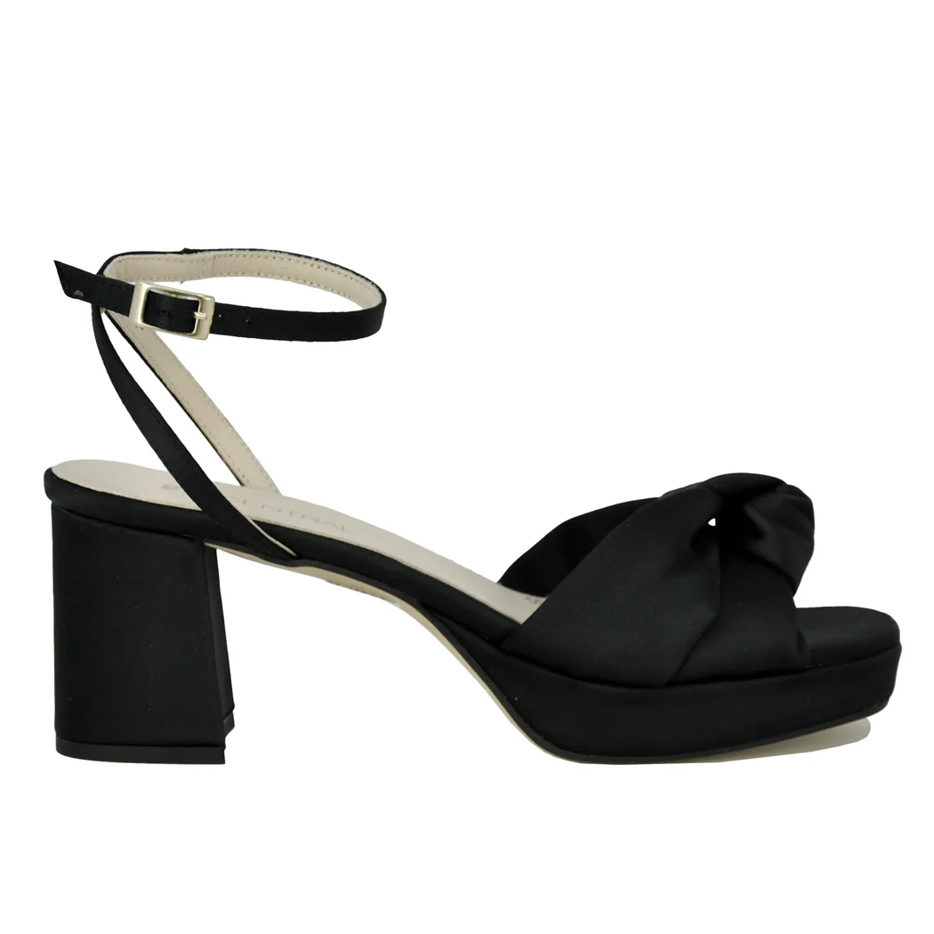 Malik Satin Platform Heel Sandal - Image 2