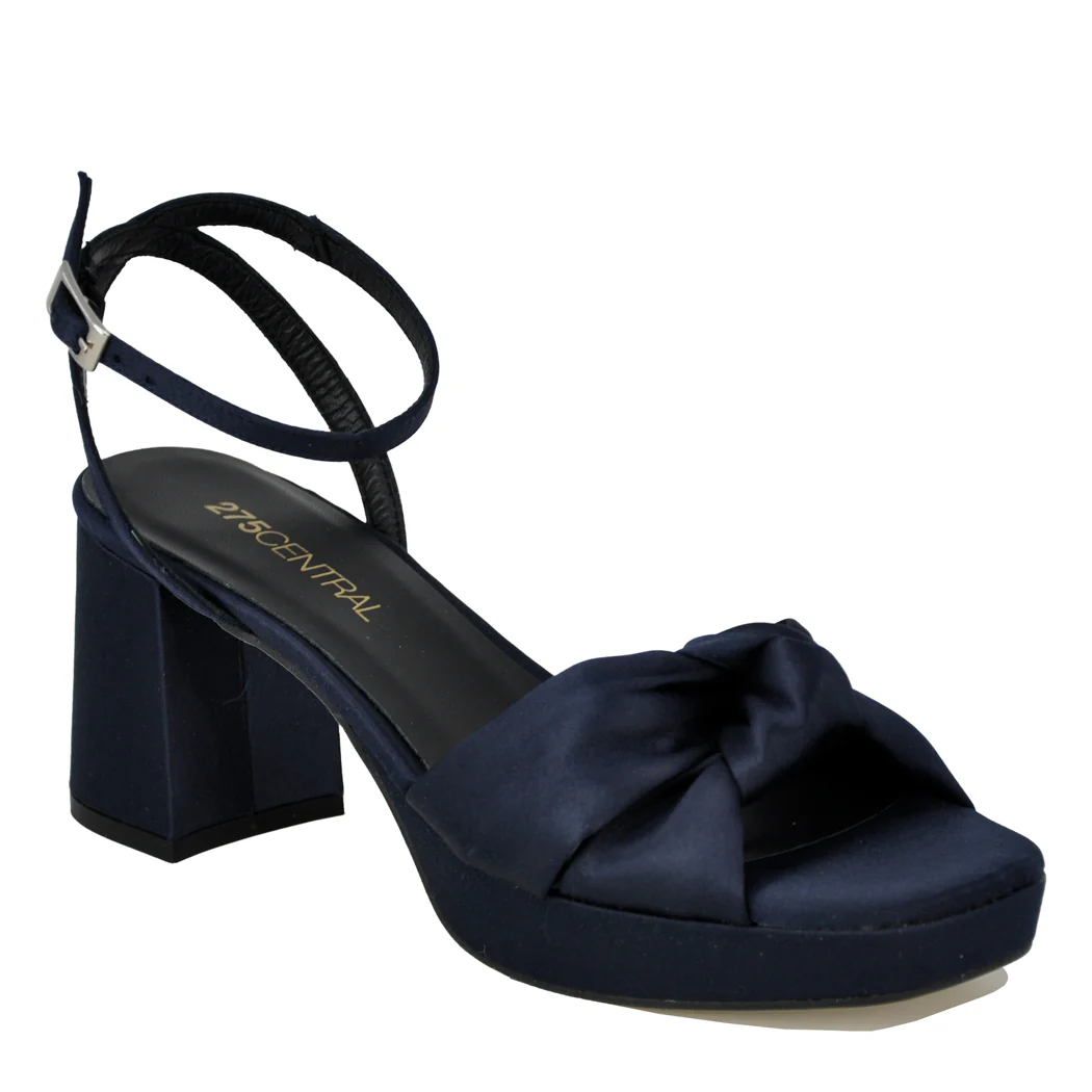 Malik Satin Platform Heel Sandal