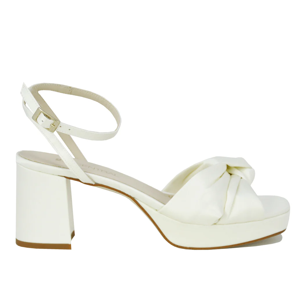 Malik Satin Platform Heel Sandal - Image 2