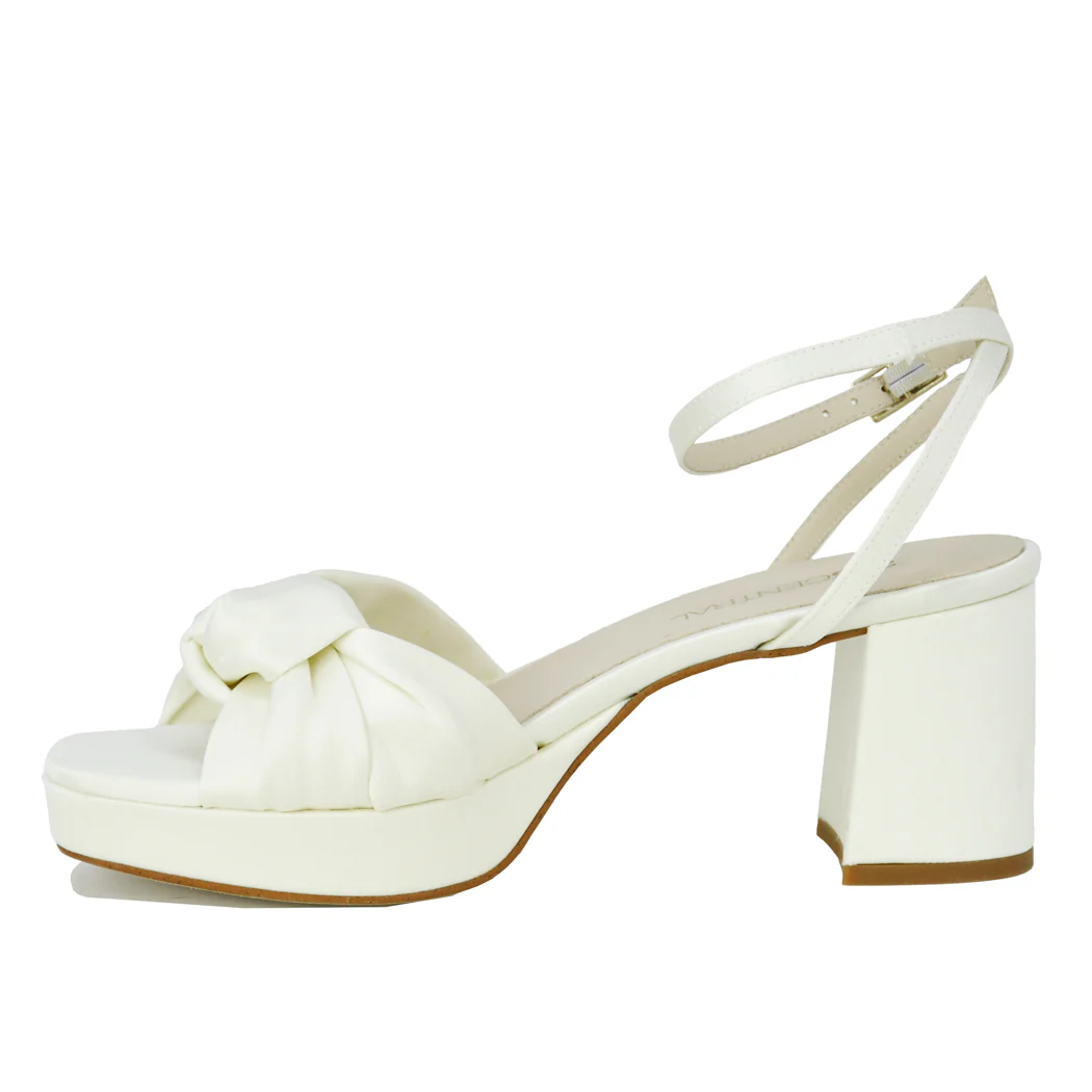 Malik Satin Platform Heel Sandal - Image 4