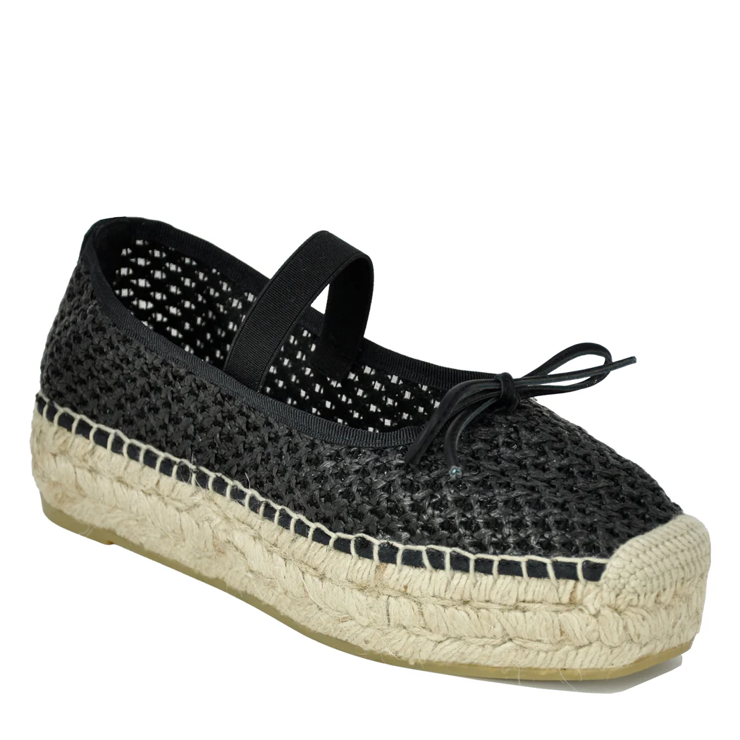 Manaea Woven Mesh Platform Espadrille