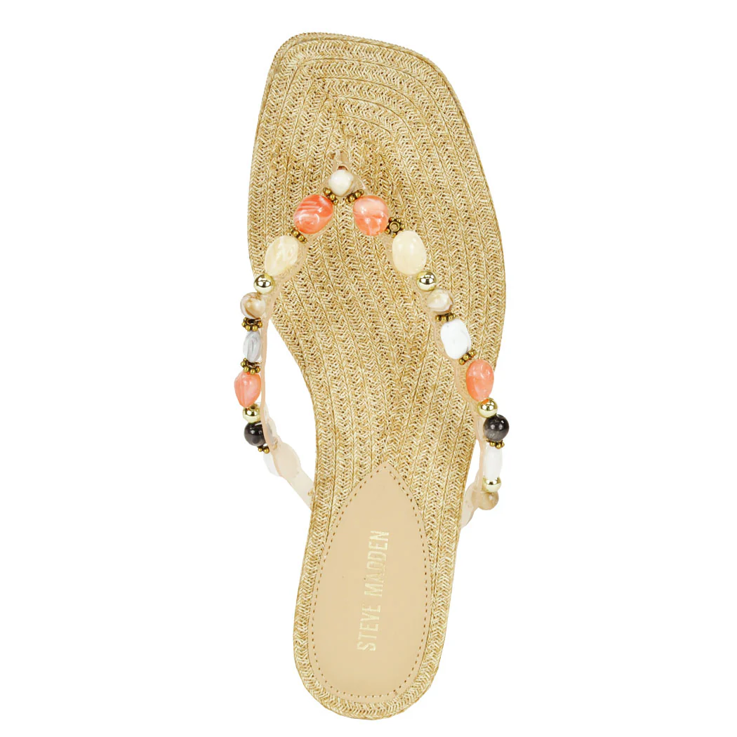 Marble Multicolor Jeweled Flat Thong - Image 3