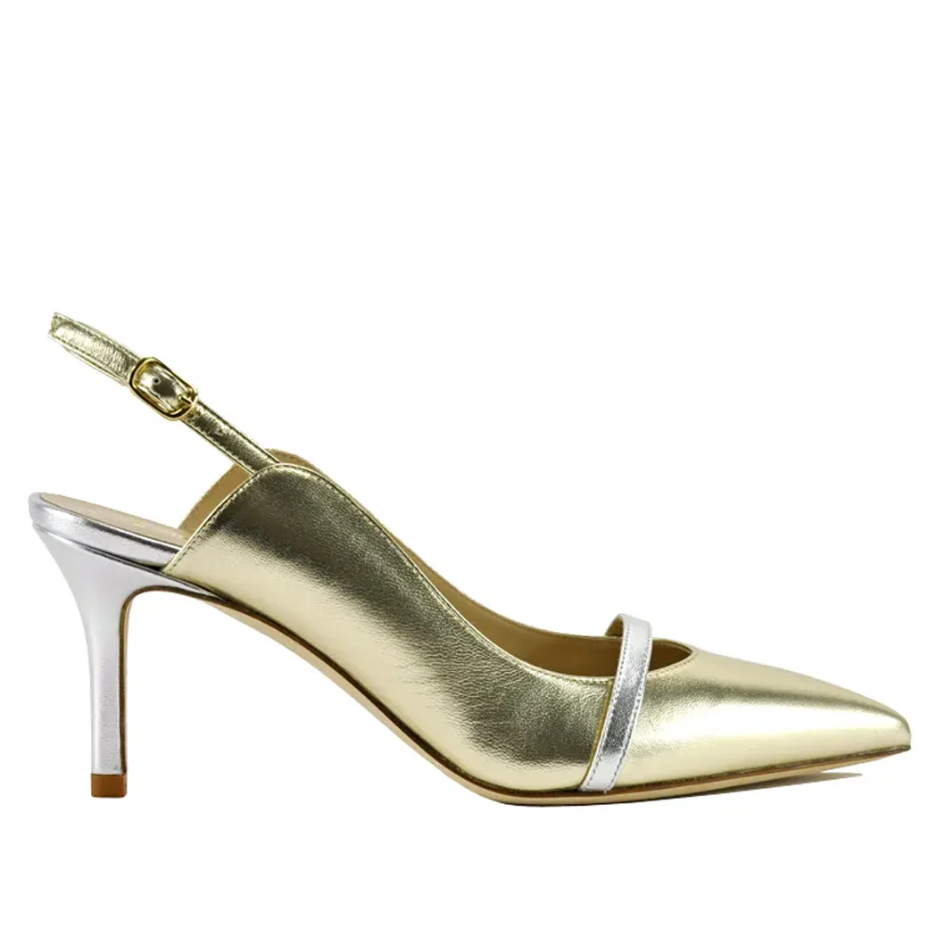 Mark Leather Heel Slingback - Image 2