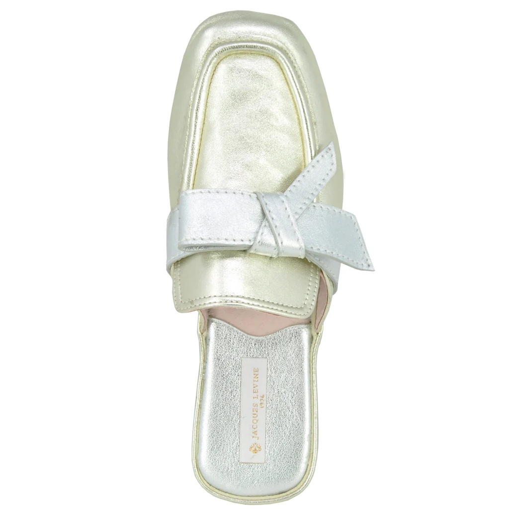 Marlena Metallic Leather Buckle Slipper - Image 3