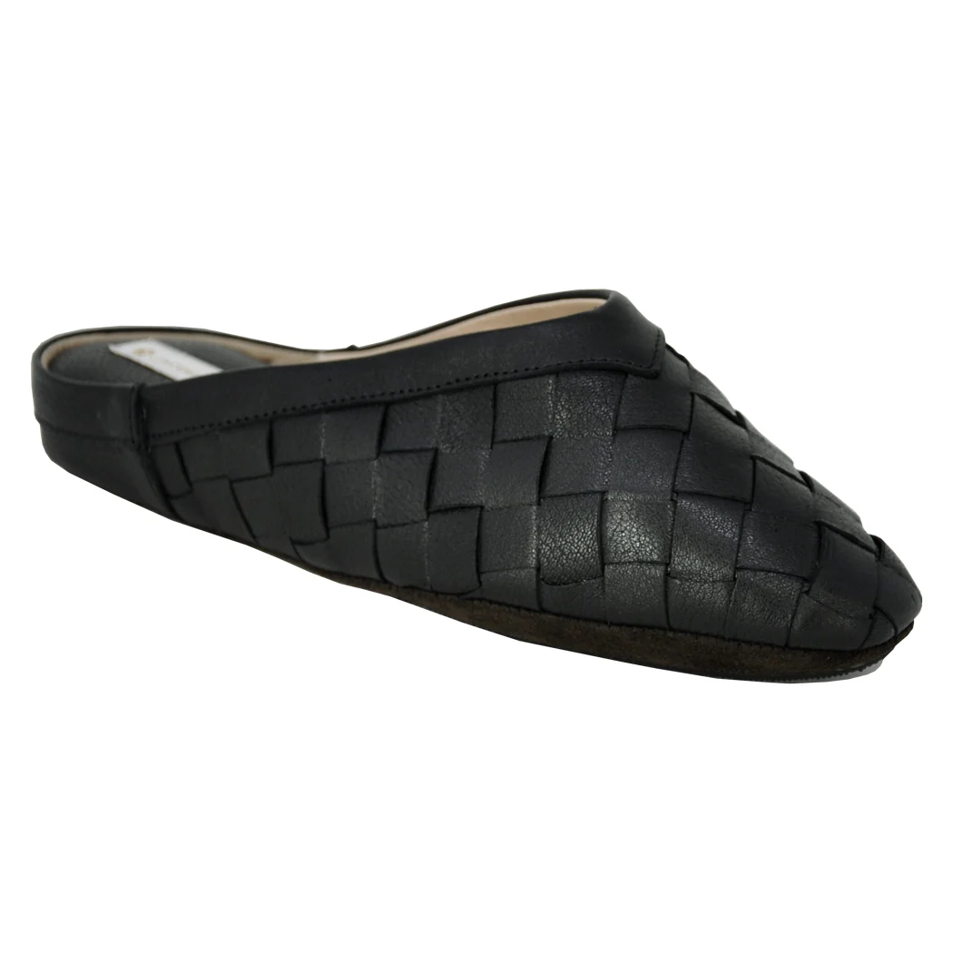 Marley Woven Leather Wedge Slipper